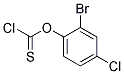 2-溴-4-氯苯基硫代氯甲酸酯 结构式
