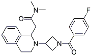 2-(2-[1-(4-FLUOROBENZOYL)AZETIDIN-3-YL]-1,2,3,4-TETRAHYDROISOQUINOLIN-1-YL)-N,N-DIMETHYLACETAMIDE 结构式