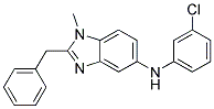 (2-BENZYL-1-METHYL-1H-BENZOIMIDAZOL-5-YL)-(3-CHLORO-PHENYL)-AMINE 结构式