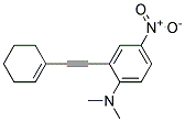 (2-CYCLOHEX-1-ENYLETHYNYL-4-NITRO-PHENYL)-DIMETHYL-AMINE 结构式