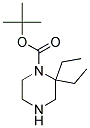 2,2-DIETHYL-PIPERAZINE-1-CARBOXYLIC ACID TERT-BUTYL ESTER 结构式