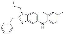 (2-BENZYL-1-PROPYL-1H-BENZOIMIDAZOL-5-YL)-(2,4-DIMETHYL-PHENYL)-AMINE 结构式