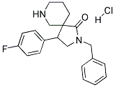 2-BENZYL-4-(4-FLUOROPHENYL)-2,7-DIAZASPIRO[4.5]DECAN-1-ONE HYDROCHLORIDE 结构式