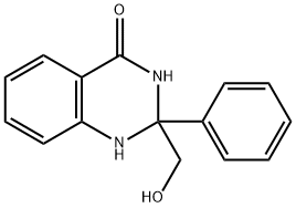 2-(羟甲基)-2-苯基-2,3-二氢喹唑啉-4(1H)-酮 结构式