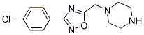 1-[[3-(4-CHLOROPHENYL)-1,2,4-OXADIAZOL-5-YL]METHYL]PIPERAZINE 结构式