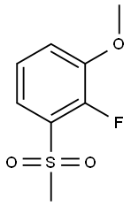 1-FLUORO-2-METHOXY-6-METHYLSULFONYLBENZENE 结构式