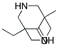 1-ETHYL-5-METHYL-3,7-DIAZA-BICYCLO[3.3.1]NONAN-9-ONE 结构式