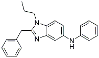 (2-BENZYL-1-PROPYL-1H-BENZOIMIDAZOL-5-YL)-PHENYL-AMINE 结构式