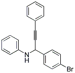[1-(4-BROMO-PHENYL)-3-PHENYL-PROP-2-YNYL]-PHENYL-AMINE 结构式