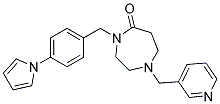 1-(PYRIDIN-3-YLMETHYL)-4-[4-(1H-PYRROL-1-YL)BENZYL]-1,4-DIAZEPAN-5-ONE 结构式