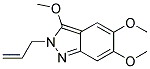 2-Allyl-3,5,6-trimethoxy-2H-indazole 结构式