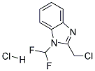 2-(氯甲基)-1-(二氟甲基)-1H-1,3-苯并二唑盐酸盐 结构式