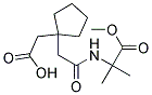 (1-(2-[(2-METHOXY-1,1-DIMETHYL-2-OXOETHYL)AMINO]-2-OXOETHYL)CYCLOPENTYL)ACETIC ACID 结构式