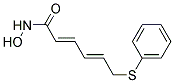 (2E,4E)-6-PHENYLSULFANYL-HEXA-2,4-DIENOIC ACID HYDROXYAMIDE 结构式