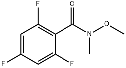 2,4,6-TRIFLUORO-N-METHOXY-N-METHYLBENZENECARBOXAMIDE 结构式