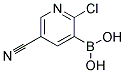 2-Chloro-5-cyano-3-pyridineboronic acid 结构式