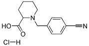 1-(4-CYANO-BENZYL)-PIPERIDINE-2-CARBOXYLIC ACID HYDROCHLORIDE 结构式