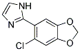 2-(6-CHLORO-BENZO[1,3]DIOXOL-5-YL)-1H-IMIDAZOLE 结构式