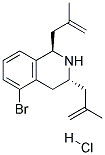 (1R,3R)-5-BROMO-1,3-BIS(2-METHYLPROP-2-ENYL)-1,2,3,4-TETRAHYDROISOQUINOLINE HYDROCHLORIDE 结构式