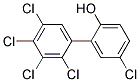 2',3',4',5,5'-PENTACHLORO-2-BIPHENYLOL 结构式