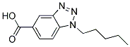 1-PENTYL-1H-BENZOTRIAZOLE-5-CARBOXYLIC ACID 结构式