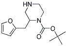 2-FURAN-2-YLMETHYL-PIPERAZINE-1-CARBOXYLIC ACID TERT-BUTYL ESTER 结构式