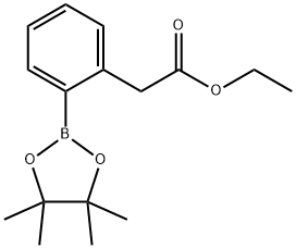 (2-ETHOXYCARBONYLMETHYLPHENYL)BORONIC ACID, PINACOL ESTER 结构式