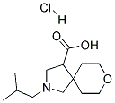 2-ISOBUTYL-8-OXA-2-AZA-SPIRO[4.5]DECANE-4-CARBOXYLIC ACID HYDROCHLORIDE 结构式
