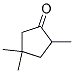 2,4,4-trimethylcyclopentan-1-one  结构式