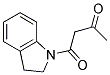 1-(ACETOACETYL)INDOLINE 结构式