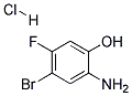 2-氨基-4-溴-5-氟苯酚盐酸盐 结构式