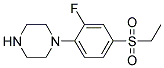 1-[4-(Ethylsulphonyl)-2-fluorophenyl]piperazine 结构式