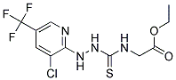 1-[3-Chloro-5-(trifluoromethyl)pyridin-2-yl]-4-(ethoxycarbonylmethyl)-3-thiosemicarbazide 结构式