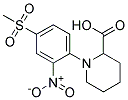 1-[4-(Methylsulphonyl)-2-nitrophenyl]piperidine-2-carboxylic acid 结构式