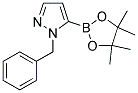 1-benzyl-5-(4,4,5,5-tetramethyl-1,3,2-dioxaborolan-2-yl)-1H-pyrazole 结构式