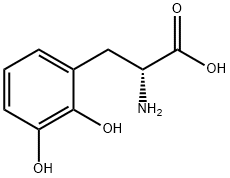 (R)-2-氨基-3-(2,3-二羟基苯基)丙酸 结构式