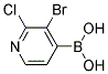 2-氯-3-溴吡啶-4-硼酸 结构式