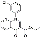 1-(3-CHLORO-PHENYL)-4-OXO-1,4-DIHYDRO-[1,8]NAPHTHYRIDINE-3-CARBOXYLIC ACID ETHYL ESTER 结构式
