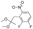1,2-DIFLUORO-3-(2,2-DIMETHOXYPROPYL)-4-NITROBENZENE 结构式