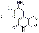 2-AMINO-3-(2-QUINOLON-4-YL)PROPIONIC ACID HYDROCHLORIDE 结构式