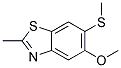 2-METHYL-5-METHOXY-6-METHYLTHIO BENZOTHIAZOLE 结构式