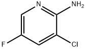 2-氨基-3-氯-5-氟吡啶 结构式