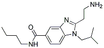 2-(2-AMINO-ETHYL)-1-ISOBUTYL-1H-BENZOIMIDAZOLE-5-CARBOXYLIC ACID BUTYLAMIDE 结构式