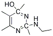 2-Ethylamino-4,5-Dimethyl-6-Dimethyl-6-Hydroxy Pyrimidine 结构式