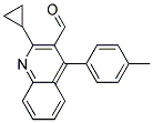 2-Cyclopropyl-4-(4-Methylphenyl)-3-Formylquinoline 结构式