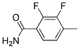 2,3-二氟-4-甲基苯甲酰胺, 97+% 结构式