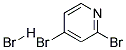 2,4-DIBROMOPYRIDINE HYDROBROMIDE 结构式