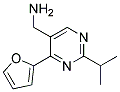 1-[4-furan-2-yl-2-(1-methylethyl)pyrimidin-5-yl]methanamine 结构式