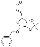 (2E)-3-[6-(benzyloxy)-2,2-dimethyltetrahydrofuro[3,4-d][1,3]dioxol-4-yl]prop-2-enal 结构式