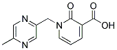 1-[(5-methylpyrazin-2-yl)methyl]-2-oxo-1,2-dihydropyridine-3-carboxylic acid 结构式